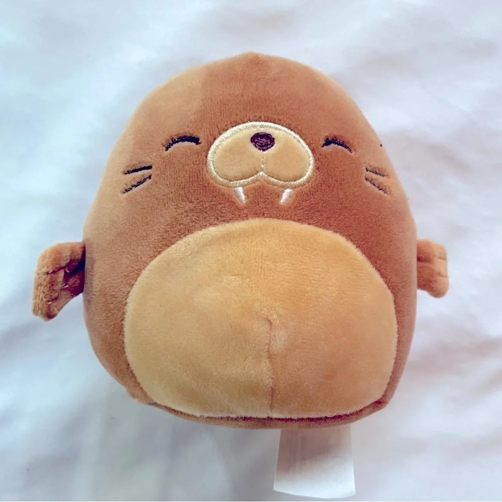 5” Squishmallow Bruce the Walrus  Kellytoy Marshmallow Plush Walrus